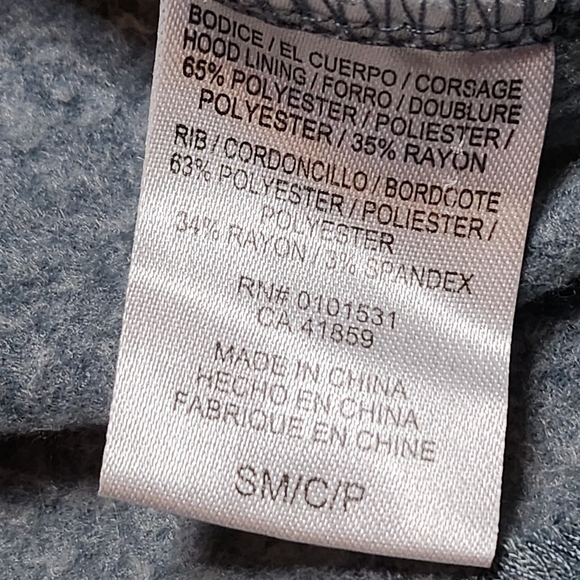 Public Library Women's Party Angel Cropped Long Sleeve Hoodie Size Small B45 - Picture 5 of 6